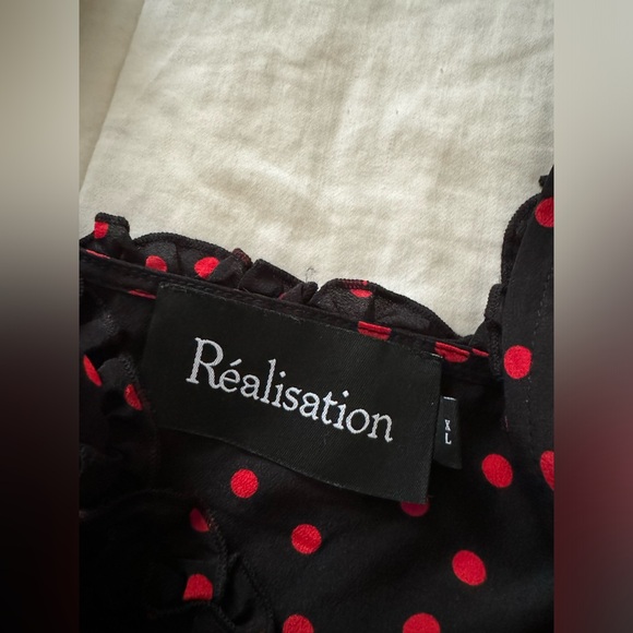 Réalisation Par 'Juliet' Dress, Italia Dot color black / red, size XL - Picture 8 of 9